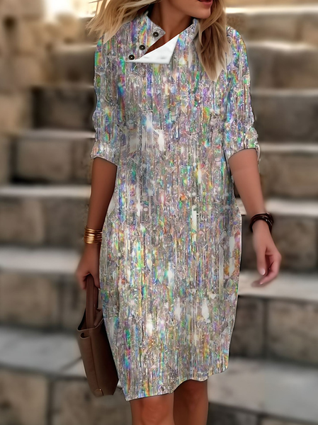 

Ombre Casual Others Dress, Silver, Dresses