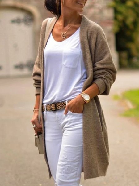 

Casual Wrap Cardigan, Camel, Sweaters