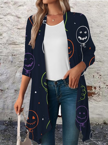 

Others Casual Halloween Loose Kimono, Color7, Cardigans