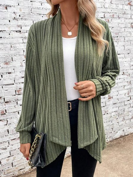 

Wrap Loose Casual Kimono, Green, Cardigans