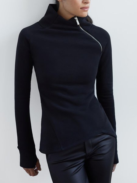 

Urban Regular Fit Plain Turtleneck T-Shirt, Black, Tees