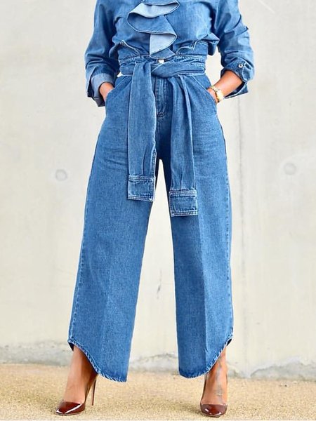 

Urban Plain Regular Fit Denim Jeans, Blue, Jeans
