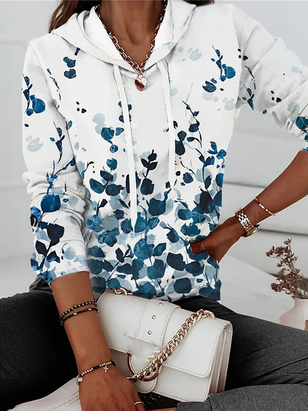 

Leaf Hoodie Casual Hoodie, Blue, Sweatshirts & Hoodies