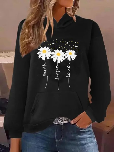 

Casual Letter Pattern Loose Hoodie Hoodie, Black, Sweatshirts & Hoodies