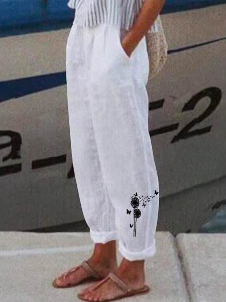 

Casual Dandelion Pants, White, Pants