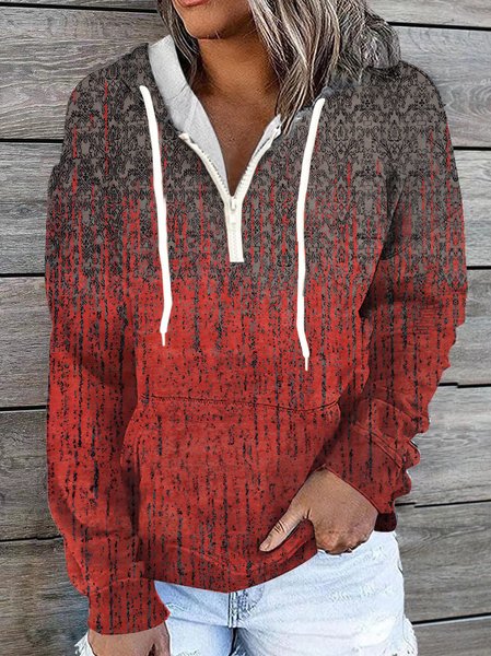 

Ethnic Casual Hoodie, Red, Hoodies&Sweatshirts