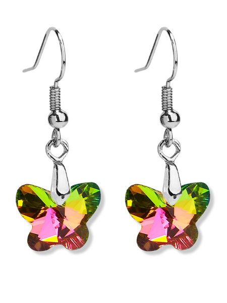 

Butterfly Crystal Party Dangle Earrings, Multicolor, Earrings