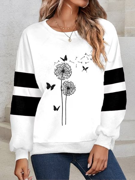 

Dandelion Knitted Casual Sweatshirt, White, Sweatshirts & Hoodies