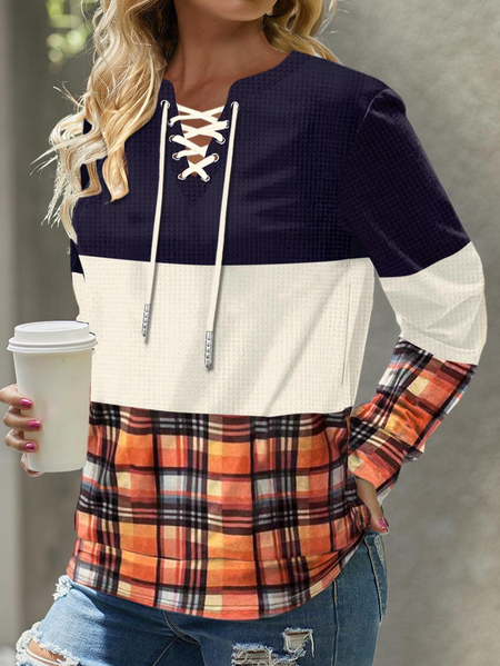 

Loose Casual Crew Neck Sweatshirt, Orange, Sweatshirts & Hoodies