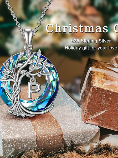 

Life Tree Letters Necklace, Color16, Necklaces