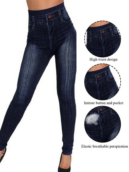 

Geometric Tight Elegant Legging, Deep blue, Leggings