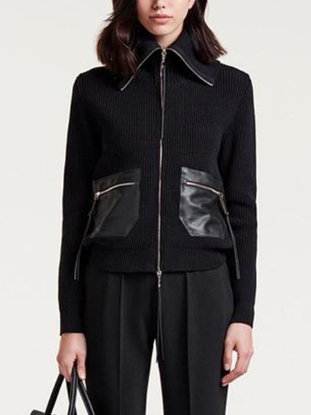Urban Regular Fit Long Sleeve Shawl Collar Cardigan, Black, Cardigans