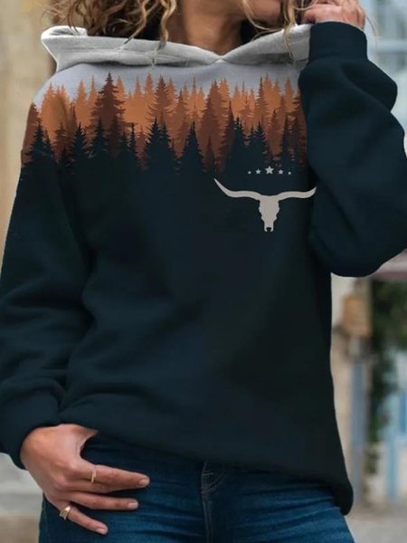 

Abstract Casual Hoodie, Orange, Sweatshirts & Hoodies