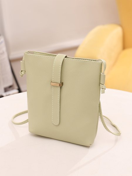 

Lady Minimalist Square Shoulder Bag, Lightgreen, Women's Bags