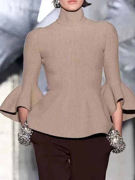 

Regular Fit Elegant Sweater, Apricot, Pullovers
