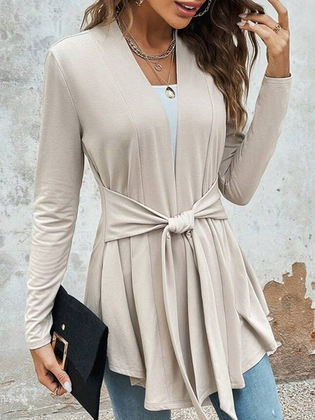 

Wrap Loose Simple Kimono, Apricot, Cardigans