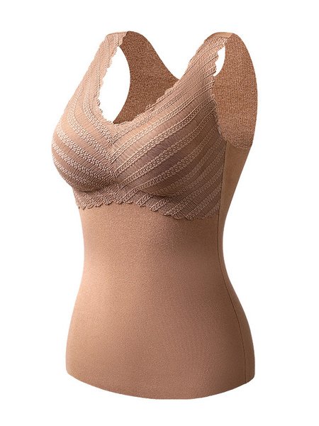 

Wearless Bra With Padded And Plush Insulation, Coffee, Bras