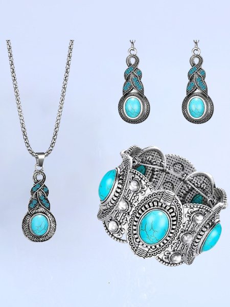 

Boho Jewelry Sets, Blue, Necklaces