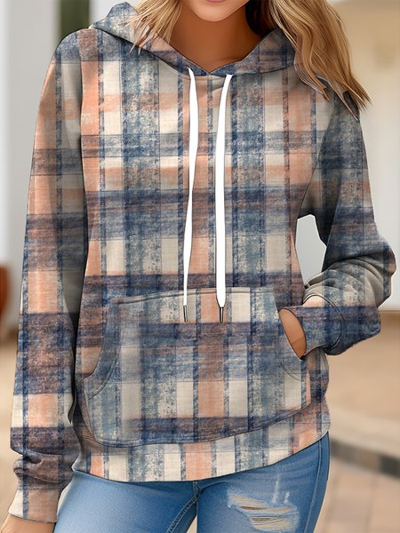 

Casual Abstract Graphic Loose Hoodie, Orange, Sweatshirts & Hoodies