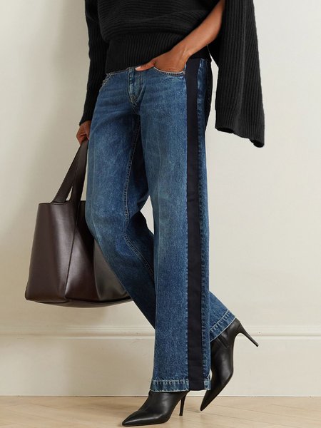 

Urban Color Block Regular Fit Jeans, Blue, Jeans
