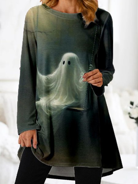 

Crew Neck Loose Casual Dress, Color3, Dresses