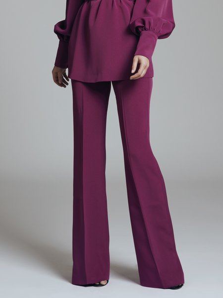 

Regular Fit Plain Urban Pants, Purple, Pants