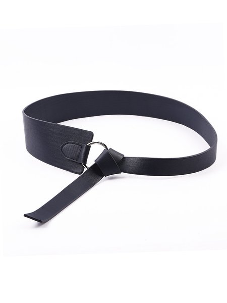 

Women Knotted Adjustable Girdle Belt, Navy blue, Belts