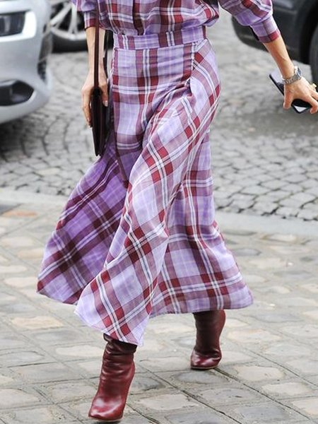 

Urban Regular Fit Striped Skirt, Red, Skirts