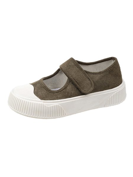 Casual Velcro Mary Jane Shoes