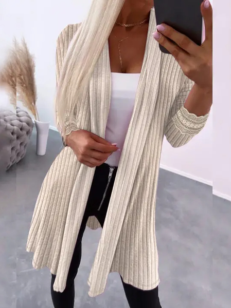 

Plain Wrap Casual Kimono, Khaki, Cardigans