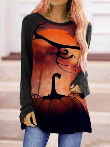 

Casual Halloween T-Shirt, Color4, Long sleeves