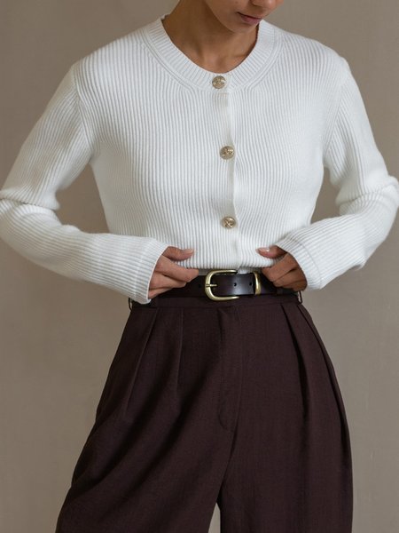 

Crew Neck Regular Fit Urban Sweater, White, Pullovers