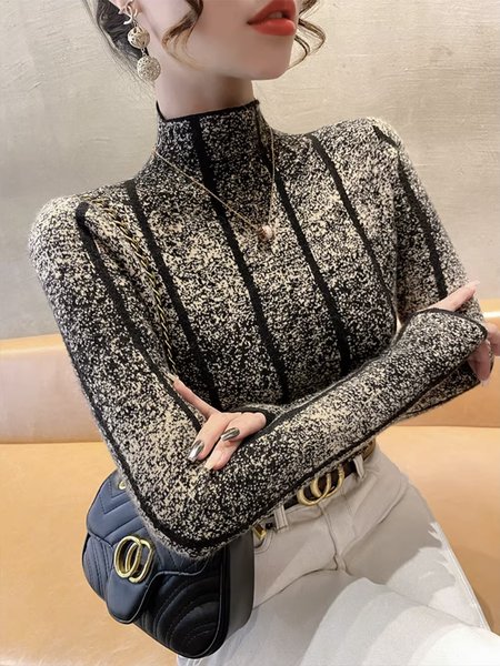 

Regular Fit Urban Half Turtleneck Sweater, Black, Pullovers