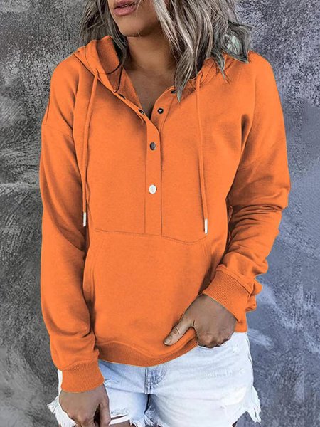 

Hoodie Loose Casual Hoodie, Orange, Sweatshirts & Hoodies