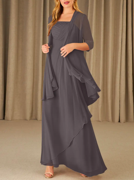 

Loose Spaghetti Elegant Two-Piece Set, Gray, Party Dresses