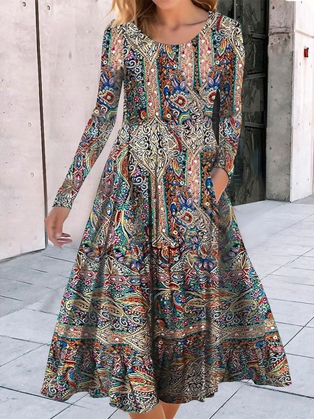 

Paisley Casual Dress, Blue, Dresses