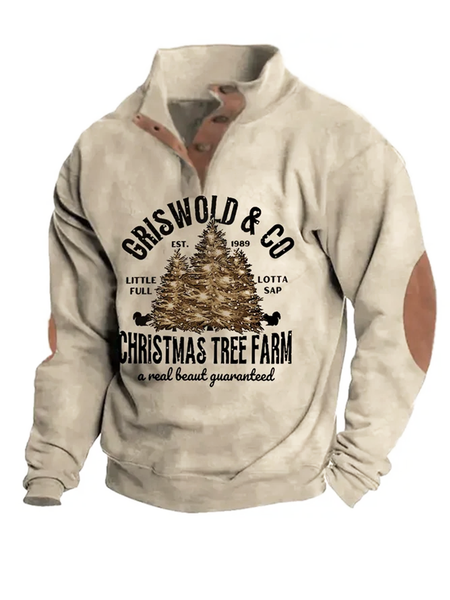 

Christmas Film And Television Alphabet Pullover Sweatshirt, Khaki, Hoodies&Sweatshirts