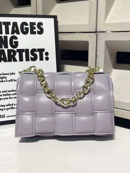 

Woven Chain Crossbody Shoulder Bag, Lavender, Shoulder Bags