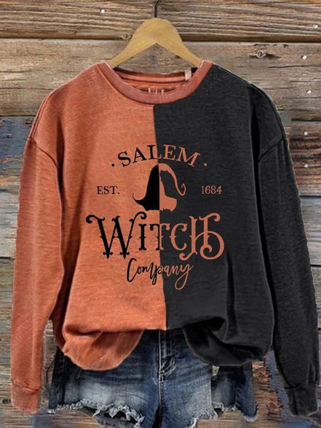 

Halloween Crew Neck Loose Casual Sweatshirt, Orange, Hoodies&Sweatshirts