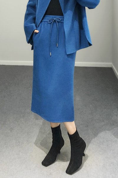 

Daily Regular Fit Plain Urban Skirt, Blue, Skirts