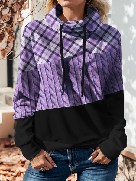 

Loose Hoodie Casual Hoodie, Purple, Sweatshirts & Hoodies