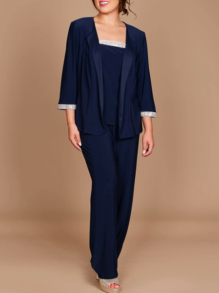 

Wrap Elegant Lace Matching Outfit, Blue, Suit Set