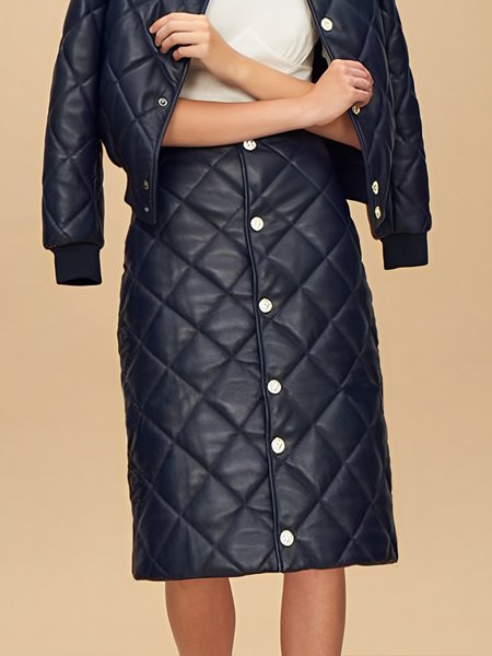 

Daily Pu Urban Regular Fit Skirt, Dark blue, Skirts