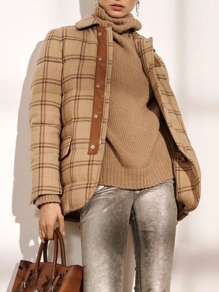 

Urban Striped Regular Fit Padded Jacket, Khaki, Padded Jackets