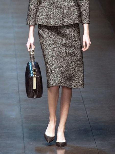

Loose Urban Skirt, Gray, Skirts