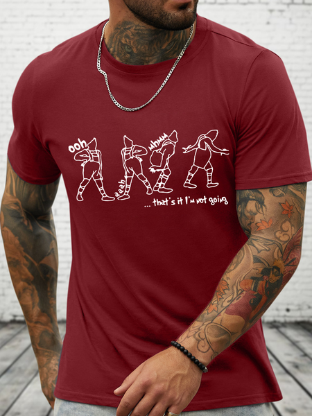 

Men's That's It I'm Not Going Funny Christmas Casual Cotton T-Shirt, Red, T-shirts