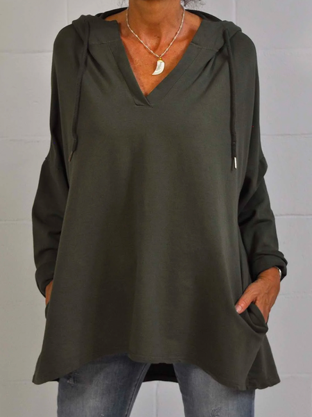 

Women's Casual Hoodie Loose Sweatshirt, Army green, Hoodies & Sweatshirts