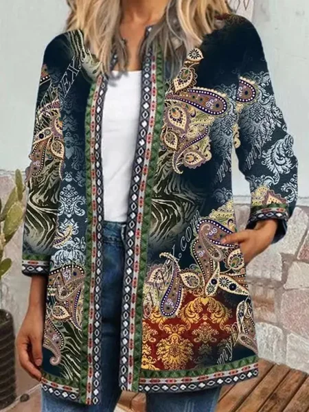 

Ethnic Ethnic Loose Kimono, As picture, Cardigans