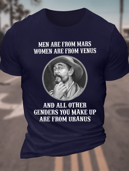 Men Are From Mars Cotton Casual T Shirt