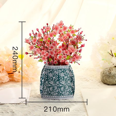

3D Pop Up Birthday Cards Paper Flowers Bouquet Greeting Cards, Color3, Home&Garden
